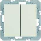 BERKER - KNX-RF S.1 Wandsender 2fach flach weiß glänzend