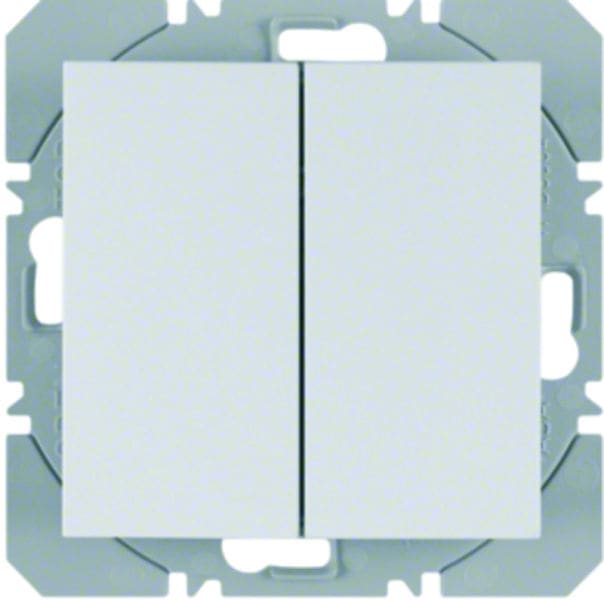 BERKER - KNX-RF S.1/B.x Wandsender 2fach flach polarweiß matt