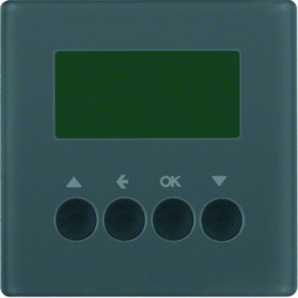 BERKER - KNX-RF Q.x Jalousie-Schaltuhr anthrazit samt