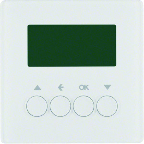 BERKER - KNX-RF Q.x Jalousie-Schaltuhr quicklink, polarweiß samt