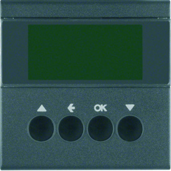 BERKER - KNX-RF S.1/B.x Jalousie-Schaltuhr anthrazit matt