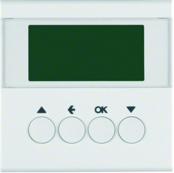 BERKER - KNX-RF S.1/B.x Jalousie-Schaltuhr polarweiß glänzend