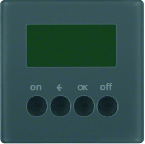 BERKER - KNX-RF Q.x Zeitschaltuhr anthrazit samt