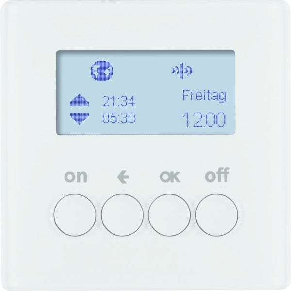 BERKER - KNX-Funk Q.x Zeitschaltuhr quicklink, polarweiß samt