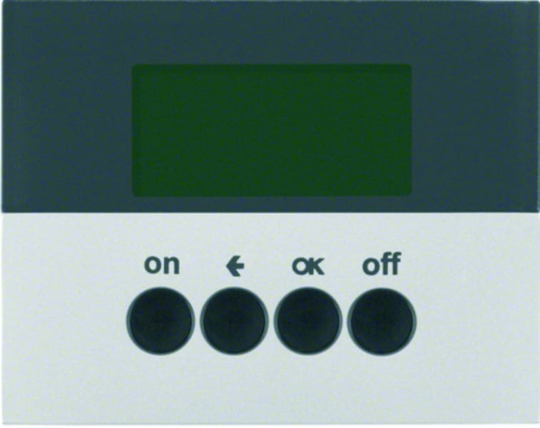 BERKER - KNX-Funk K.5 Zeitschaltuhr Aluminium lackiert