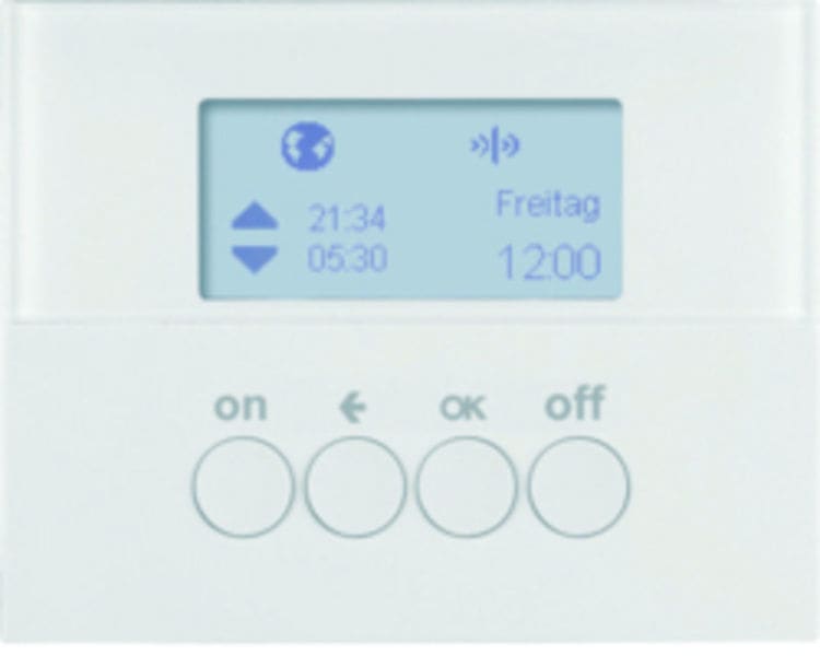 BERKER - KNX-Funk K.1 Zeitschaltuhr polarweiß glänzend