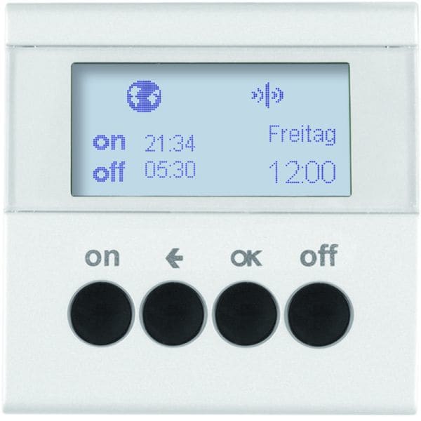 BERKER - KNX-RF S.1/B.x Zeitschaltuhr polarweiß glänzend