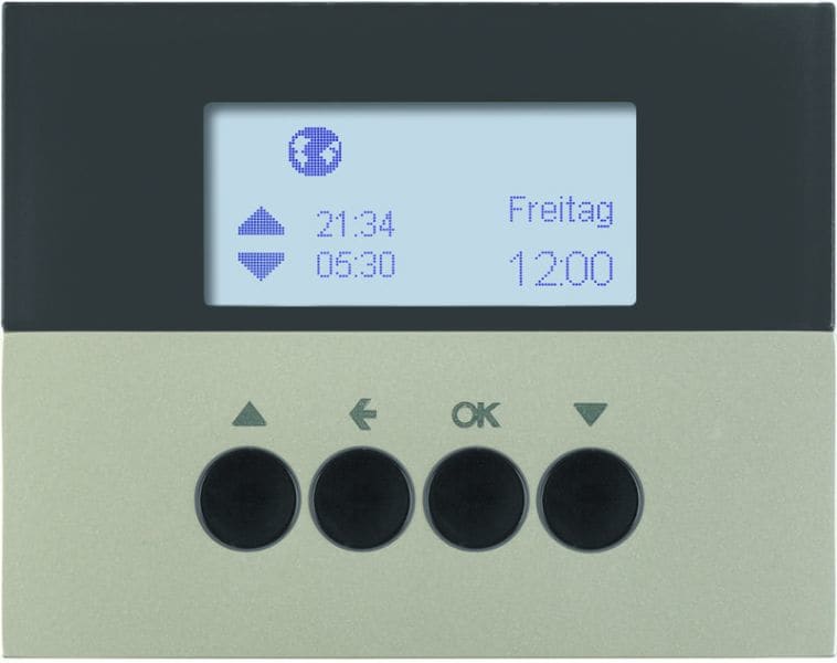 BERKER - K.5 .net Jalousie Schaltuhr Edelstahl lackiert
