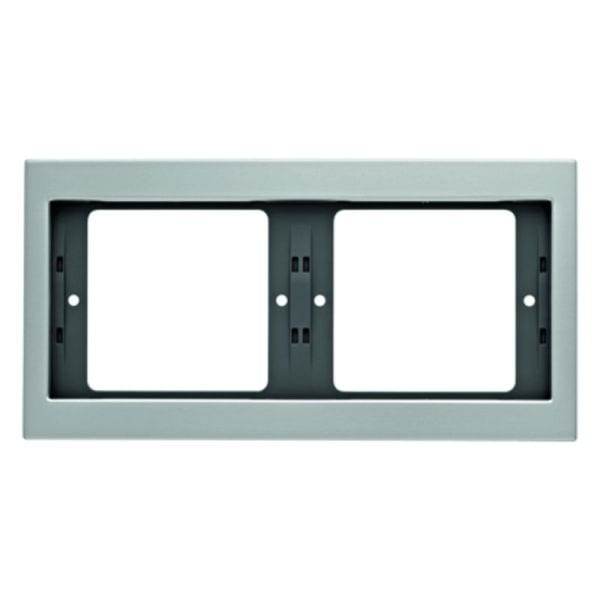 BERKER - K.5 Rahmen 2fach waagrecht Aluminium
