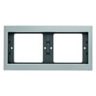 BERKER - K.5 Rahmen 2fach waagrecht Aluminium