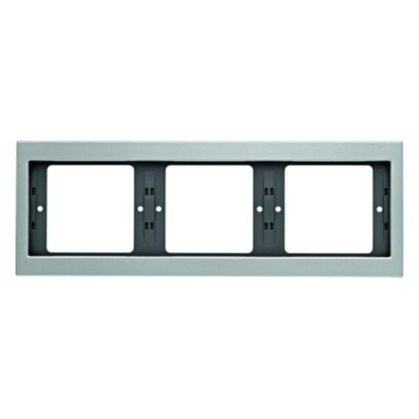 BERKER - K.5 Rahmen 3fach waagrecht Aluminium