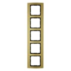 BERKER - B.3 Rahmen 5fach Alu gold für Zentralstücke anthrazit matt
