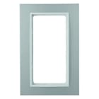 BERKER - KNX B.7 Rahmen mit großem Ausschnitt Aluminium/polarweiß matt