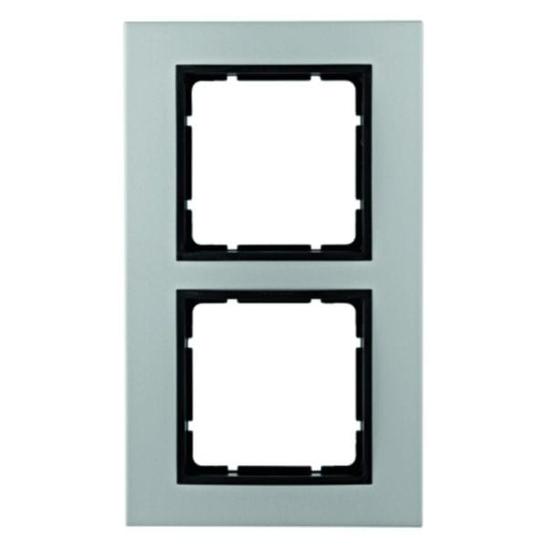 BERKER - B.7 Rahmen 2fach Aluminium für Zentralstücke anthrazit matt