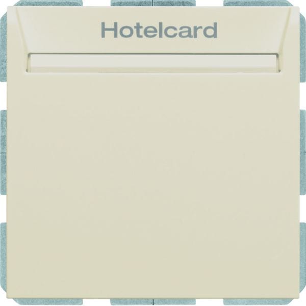 BERKER - S.1 Relais-Schalter mit Zentralstück für Hotelcard weiß glänzend