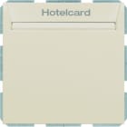 BERKER - S.1 Relais-Schalter mit Zentralstück für Hotelcard weiß glänzend
