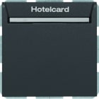BERKER - S.1/B.x Relais-Schalter mit Zentralstück für Hotelcard anthrazit mat