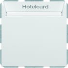 BERKER - S.1/B.x Relais-Schalter mit Zentralstück für Hotelcard polarweiß m.