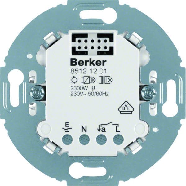 BERKER - .net Relais-Schalteinsatz 1fach mit runder Tragplatte Up