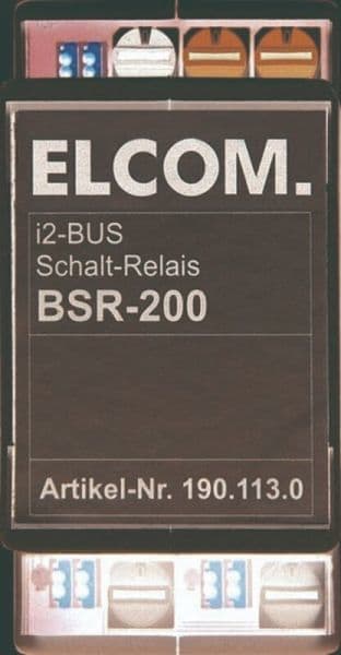 ELCOM - BSR-200 Schaltrelais 2fach REG i2Audio lichtgrau