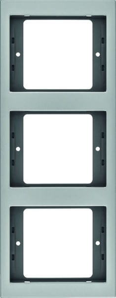 BERKER - K.5 Rahmen 3fach senkrecht Aluminium