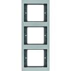 BERKER - K.5 Rahmen 3fach senkrecht Aluminium