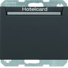 BERKER - K.1 Relais-Schalter mit Zentral- stück für Hotelcard anthrazit matt