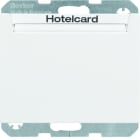 BERKER - K.1 Relais-Schalter mit Zentral- stück für Hotelcard polarweiß