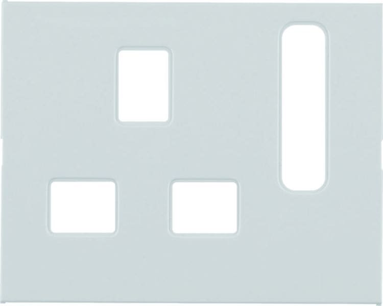 BERKER - K.1 Zentralstück für British Standard SD abschaltbar polarweiß glänz.