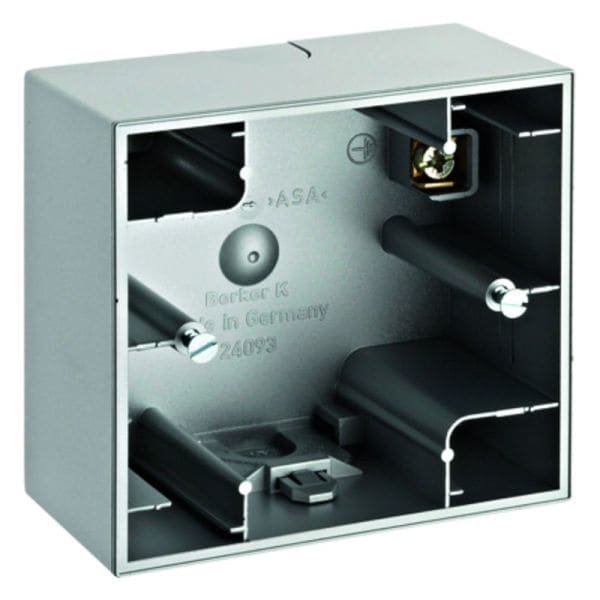 BERKER - K.5 Aufputz-Gehäuse 1fach Aluminium