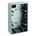 BERKER - K.5 Aufputz-Gehäuse 2fach senkrecht Aluminium