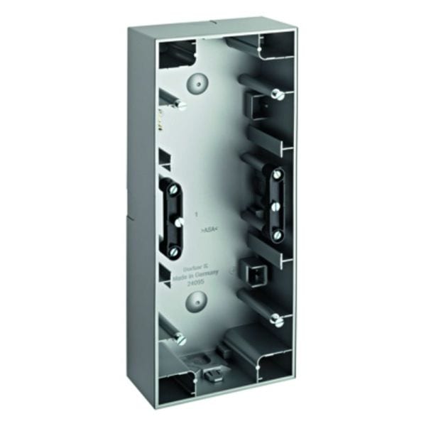 BERKER - K.5 Aufputz-Gehäuse 3fach senkrecht Aluminium