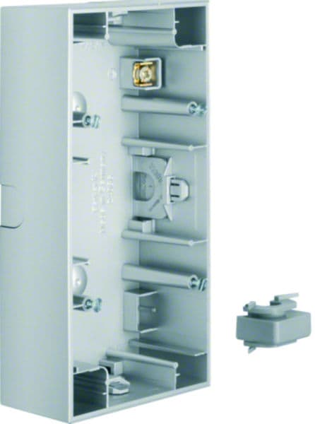 BERKER - K.5 Aufputz-Gehäuse 2fach waagrecht Aluminium