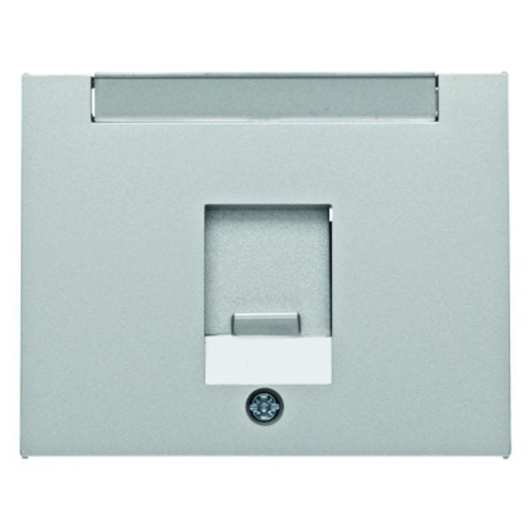 BERKER - K.5 Zentralstück mit Staubschutz- schieber für Module, Aluminium
