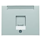 BERKER - K.5 Zentralstück mit Staubschutz- schieber für Module, Aluminium