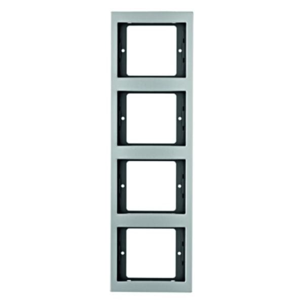 BERKER - K.5 Rahmen 4fach senkrecht Aluminium