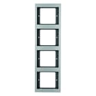 BERKER - K.5 Rahmen 4fach senkrecht Aluminium