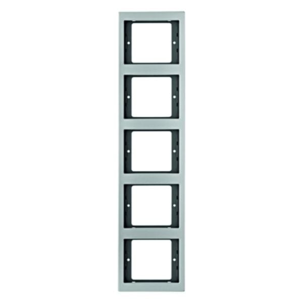 BERKER - K.5 Rahmen 5fach senkrecht Aluminium