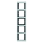 BERKER - K.5 Rahmen 5fach senkrecht Aluminium