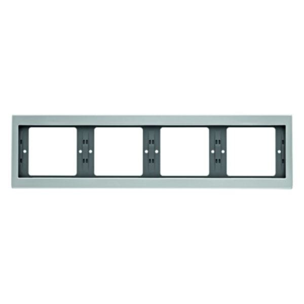 BERKER - K.5 Rahmen 4fach waagrecht Aluminium