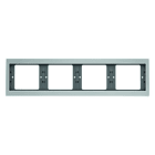 BERKER - K.5 Rahmen 4fach waagrecht Aluminium