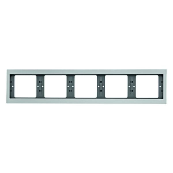 BERKER - K.5 Rahmen 5fach waagrecht Aluminium