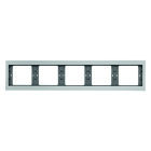 BERKER - K.5 Rahmen 5fach waagrecht Aluminium