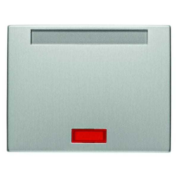 BERKER - K.5 Wippe mit 5 beiliegenden Linsen und Beschriftungsfeld, Aluminium