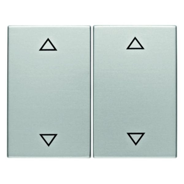 BERKER - K.5 Serienwippe mit Pfeilaufdruck Aluminium