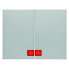 BERKER - K.5 Wippen mit roter Linse Aluminium