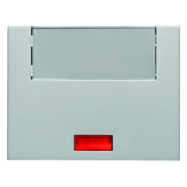 BERKER - K.5 Wippe mit Linsen und großem Beschriftungsfeld, Aluminium