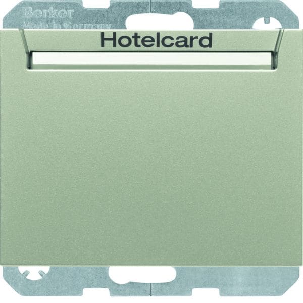 BERKER - K.5 Relais-Schalter mit Zentral- stück für Hotelcard Edelstahl
