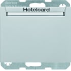 BERKER - K.5 Relais-Schalter mit Zentral- stück für Hotelcard Aluminium