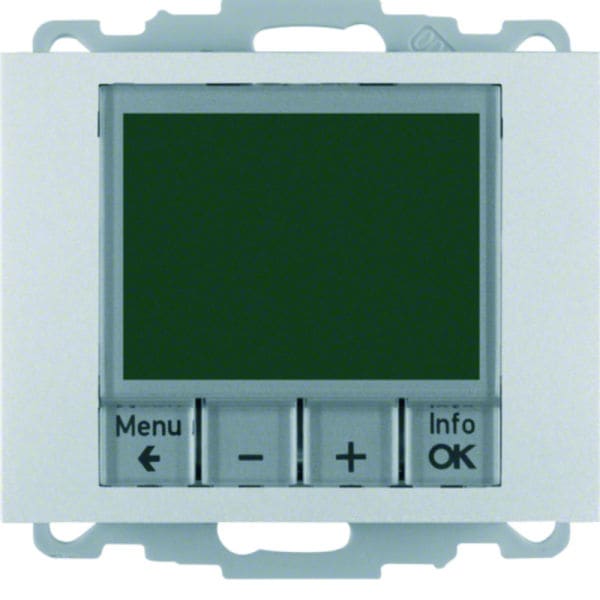 BERKER - K.5 Temperaturregler mit Zentralstück 230 V Aluminium